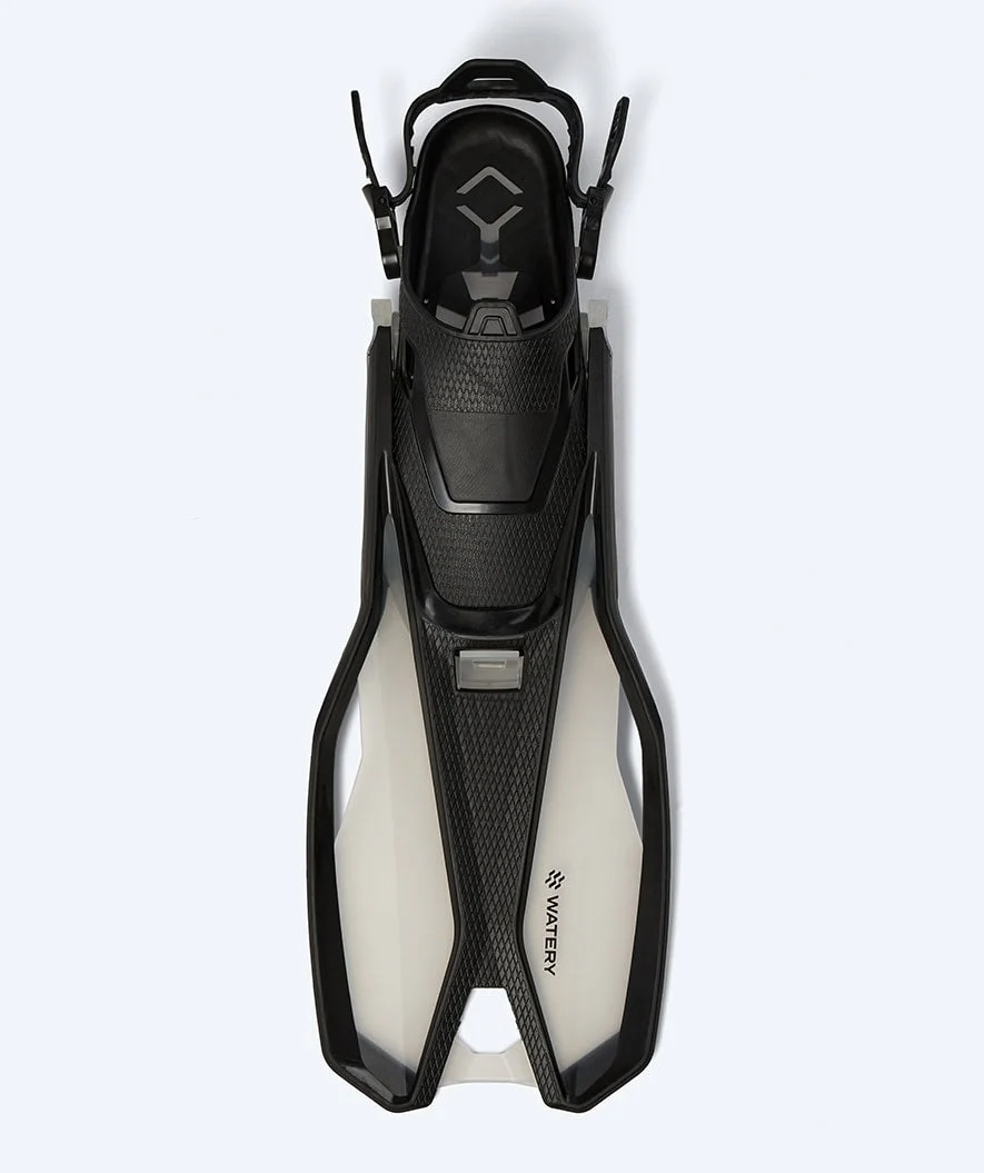 Watery diving fins for adults - Sunset - Black/clear - Image 4