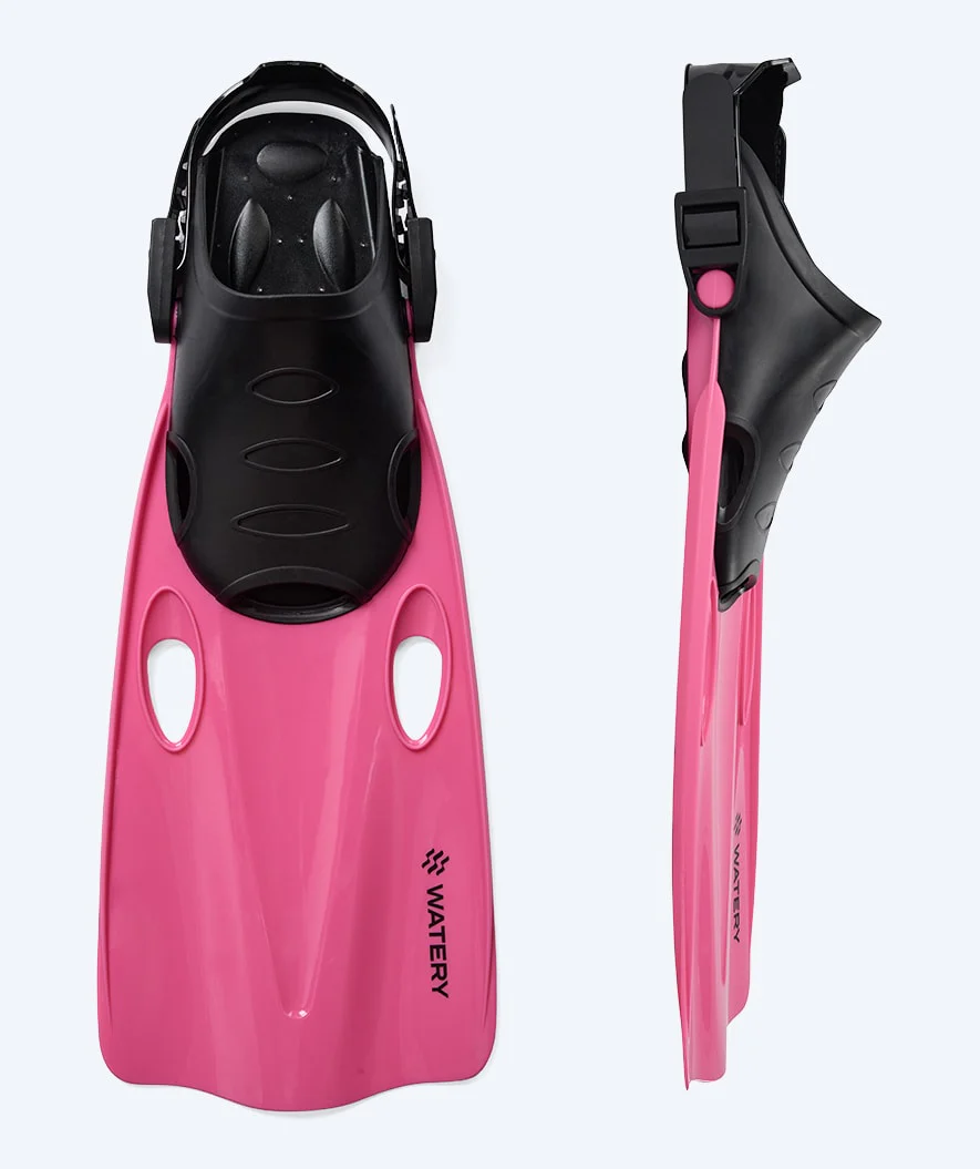 Watery diving fins for kids - Masika - Light pink