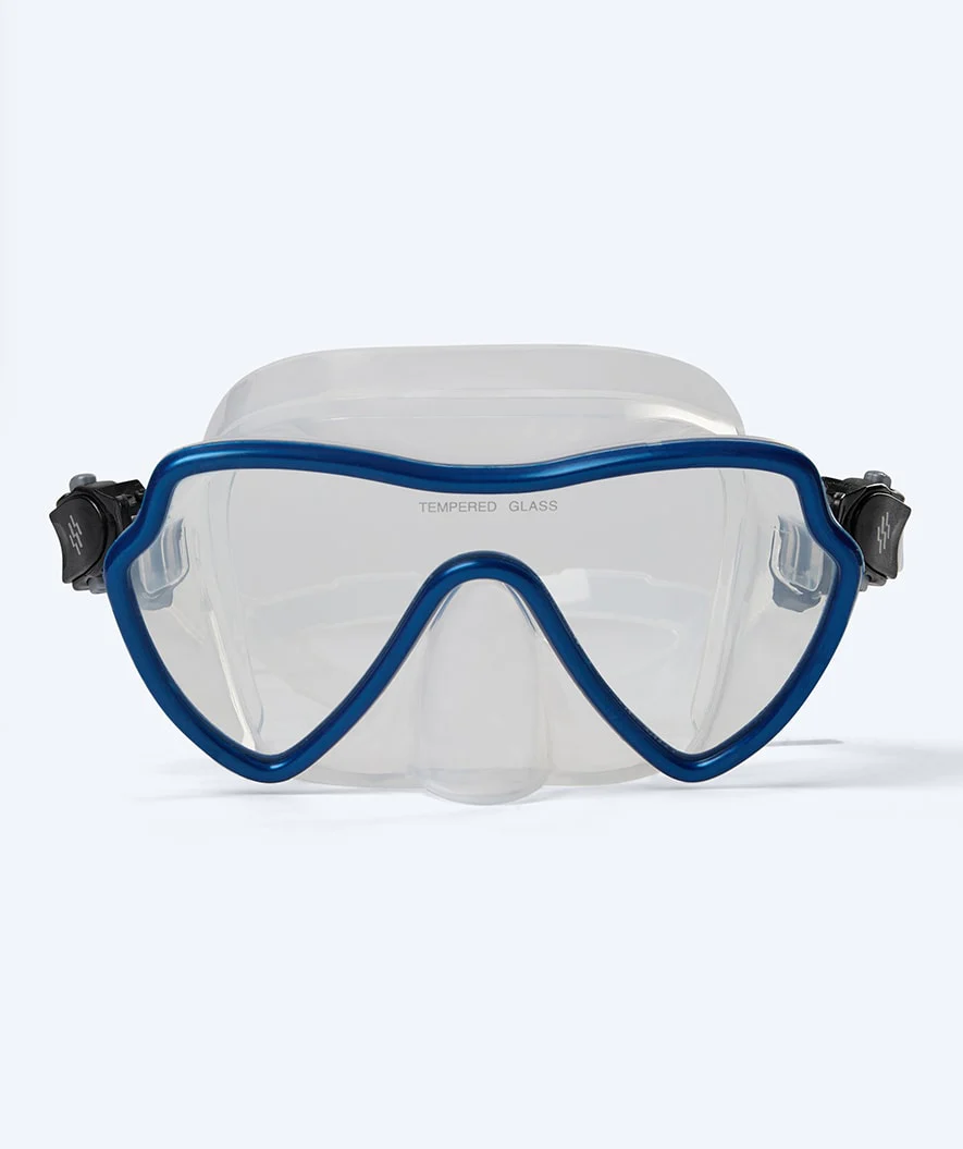 Watery diving mask for adults (from 15 years) - Fraser - Blue/clear