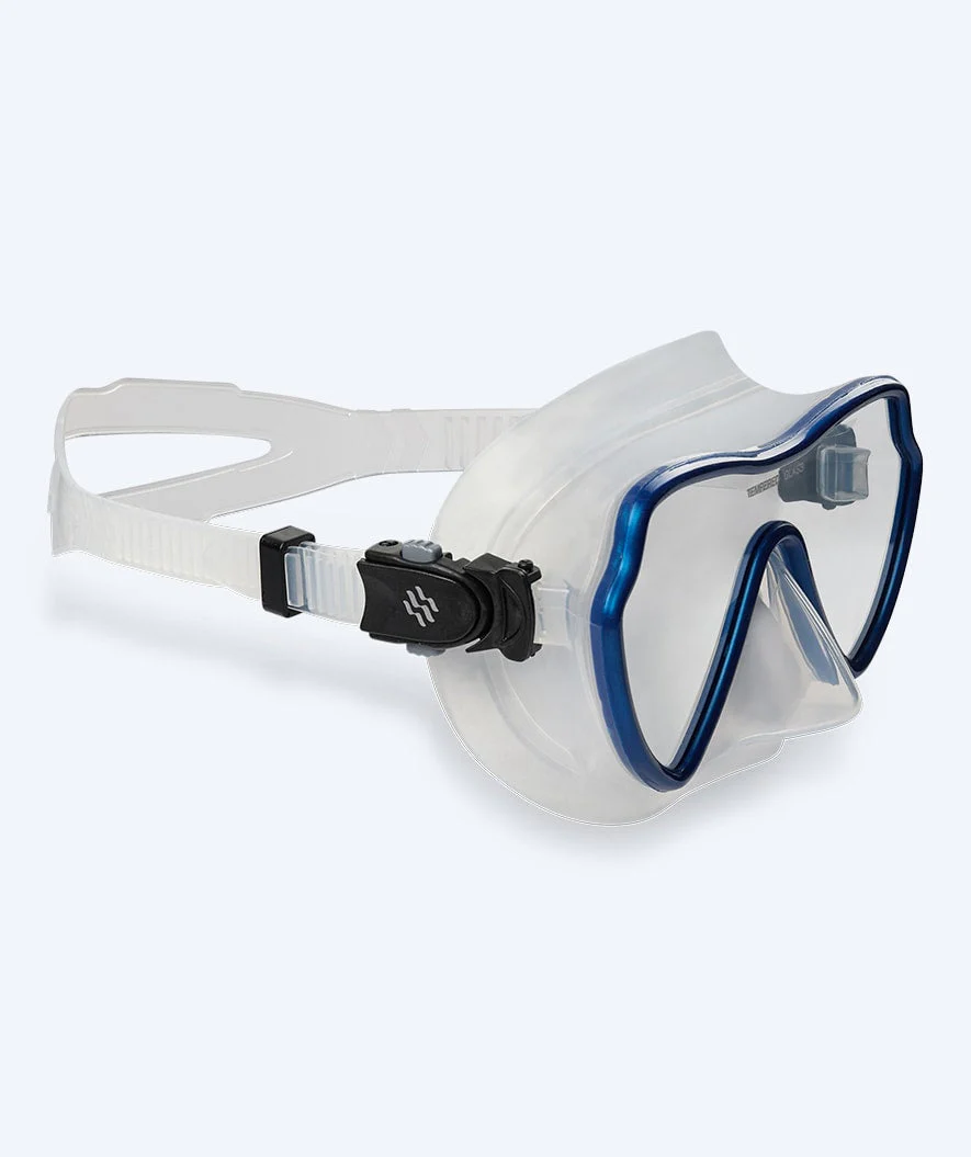 Watery diving mask for adults (from 15 years) - Fraser - Blue/clear - Image 2
