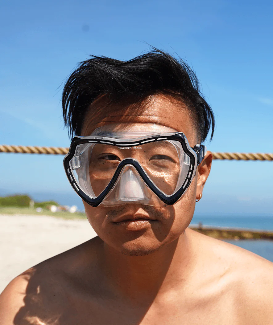 Watery diving mask for adults (from 15 years) - Nebula - Black - Image 8