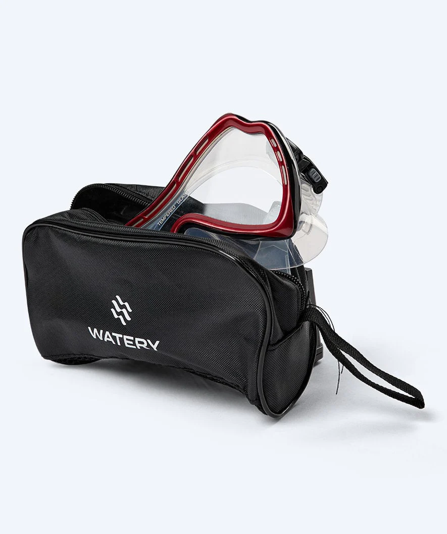 Watery diving mask for adults (from 15 years) - Nebula - Black/red - Image 9