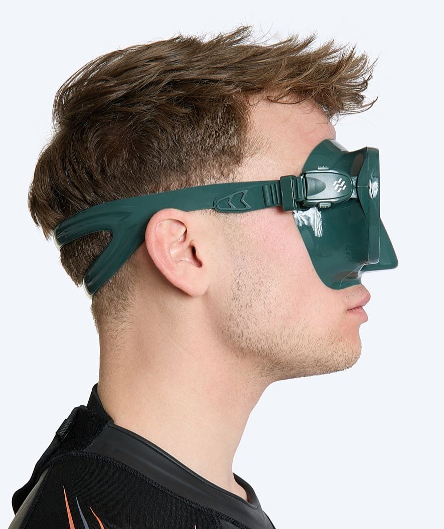 Watery diving mask for adults (from 12 years) - Cliff - Dark green - Image 3