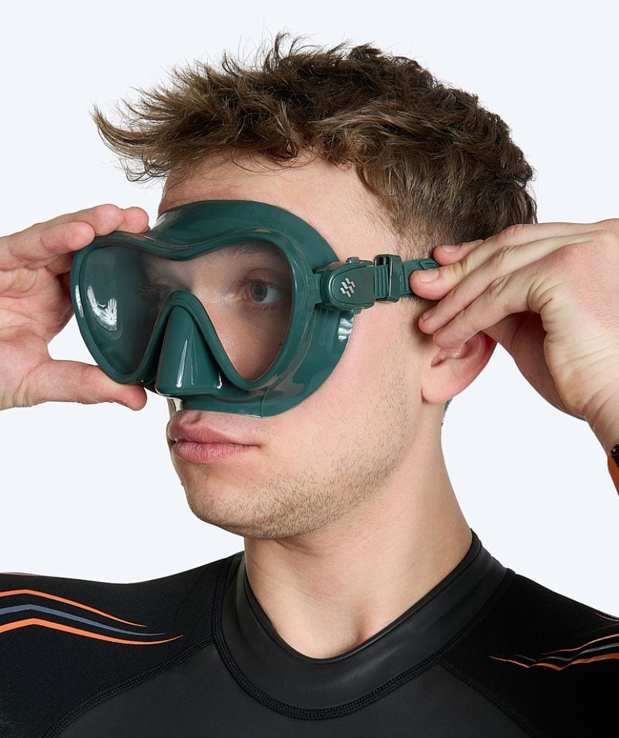 Watery diving mask for adults (from 12 years) - Cliff - Dark green - Image 4