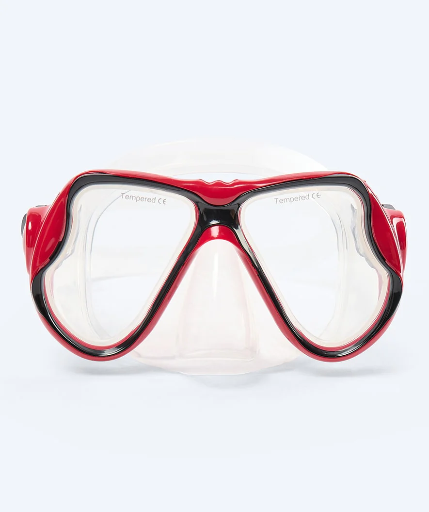 Watery diving mask for adults (from 12 years) - Hudson - Red/black - Image 5
