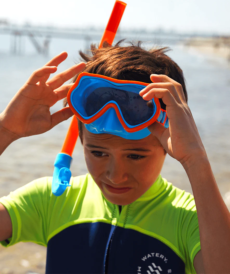 Watery diving mask for kids (4-10) - Pulina - Light pink/purple - Image 4