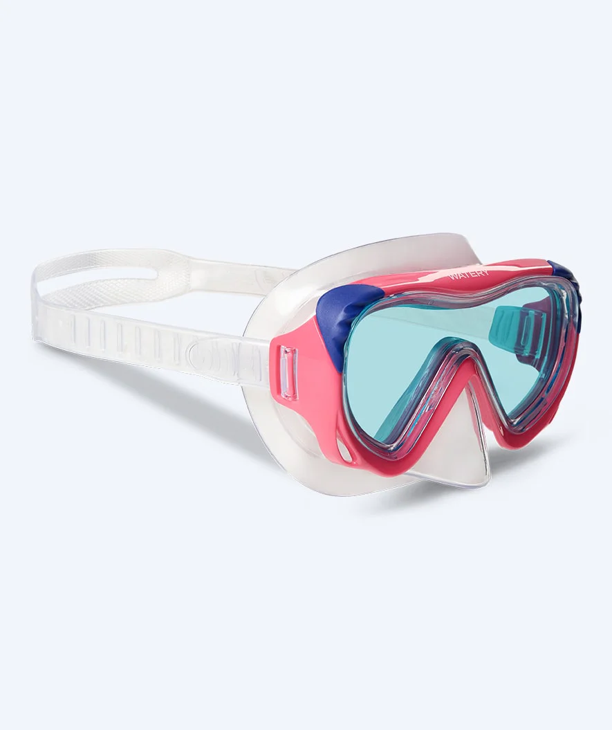 Watery diving mask for kids (4-10) - Shore - Light pink/blue - Image 2