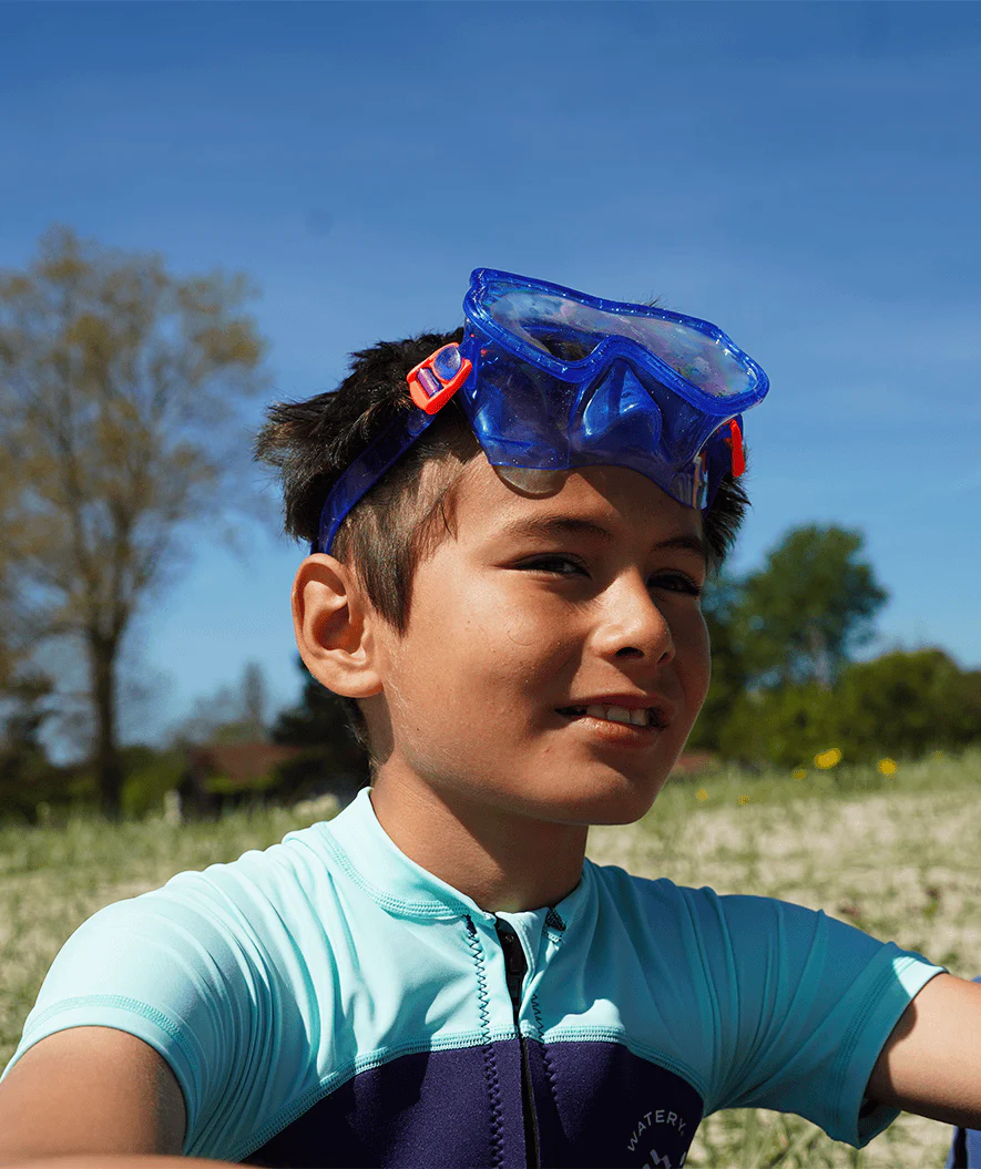 Watery diving mask for kids (4-10) - Winslet - Blue - Image 6