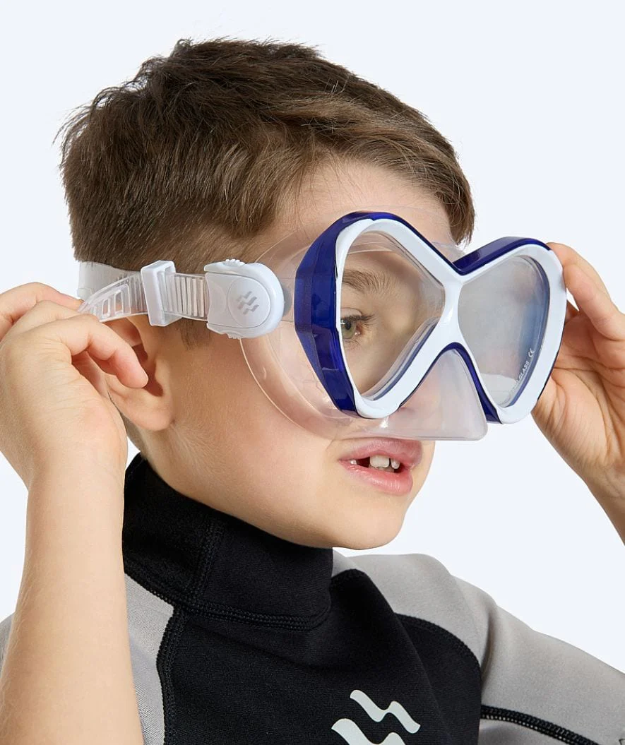 Watery diving mask for kids (4-10) - Triton - Blue - Image 4