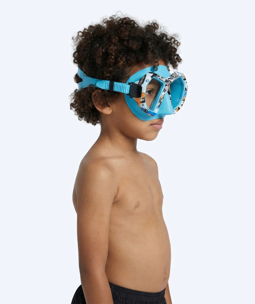 Watery diving mask for junior (8-15) - Riku Camo - Blue - Image 5