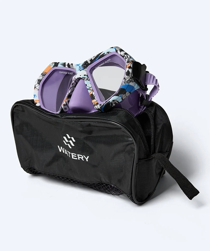 Watery diving mask for junior (8-15) - Riku Camo - Purple - Image 6