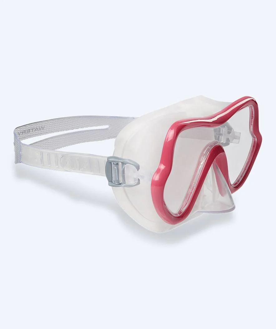 Watery diving mask for junior (8-15) - Trigger - Red/clear - Image 2