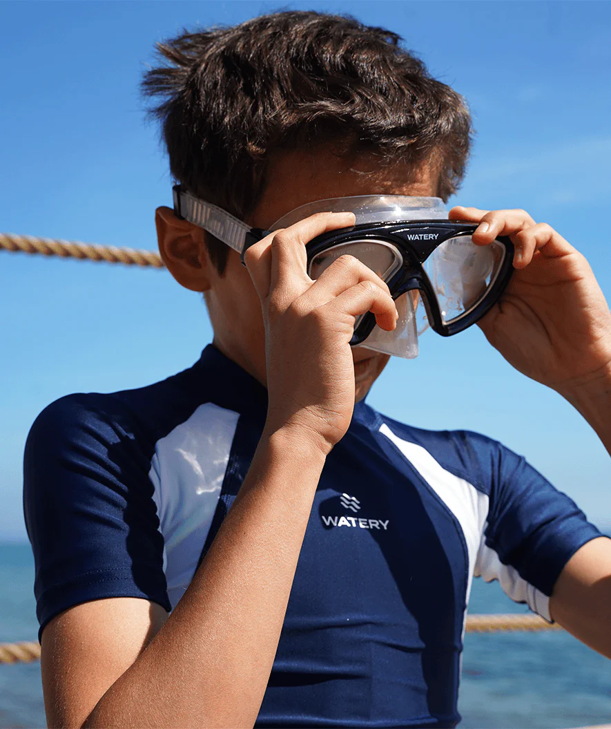 Watery diving mask for junior (8-15) - Ohio - Black - Image 3