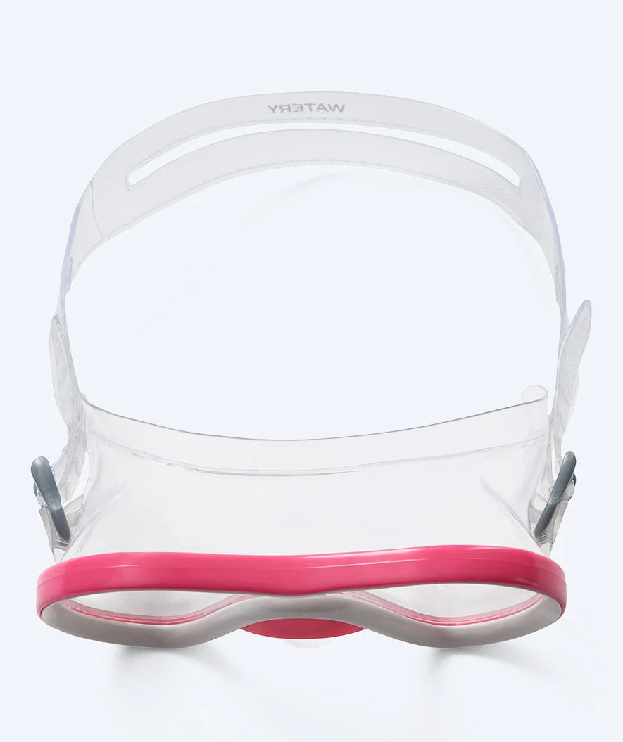Watery diving mask for junior (8-15) - Gobie - Light pink/clear - Image 3