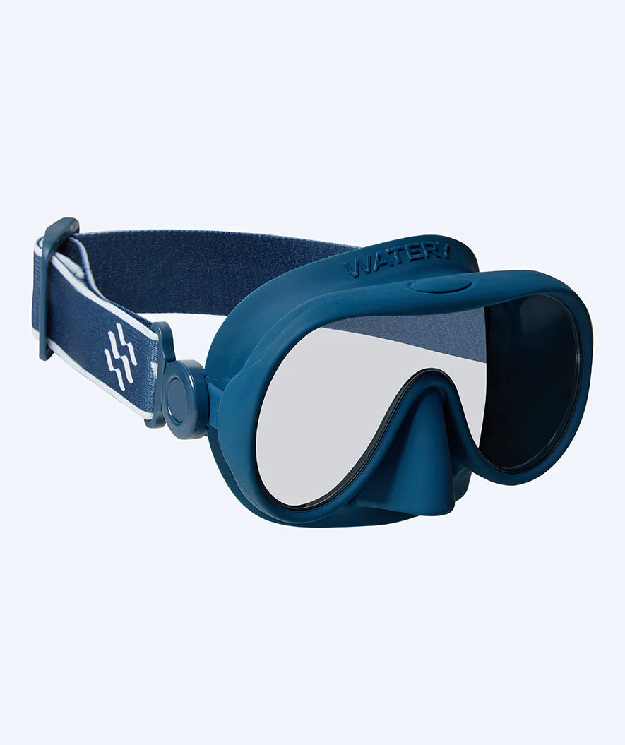 Watery snorkel set for kids (4-10) - Launch/Alton - Dark blue/Orange - Image 2