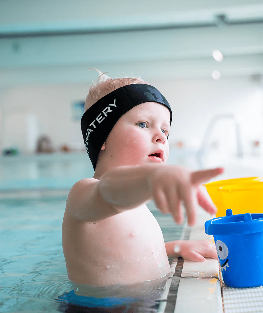 Watery earband for kids - Raider - Black - Image 2