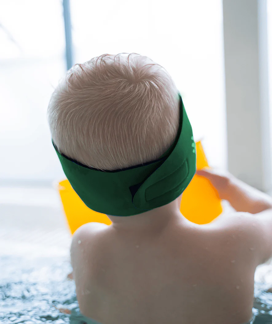 Watery earband for kids - Raider - Green - Image 4