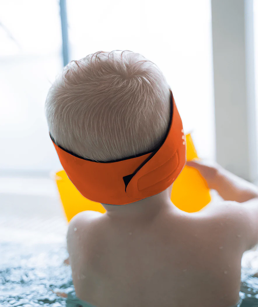 Watery earband for kids - Raider - Orange - Image 4