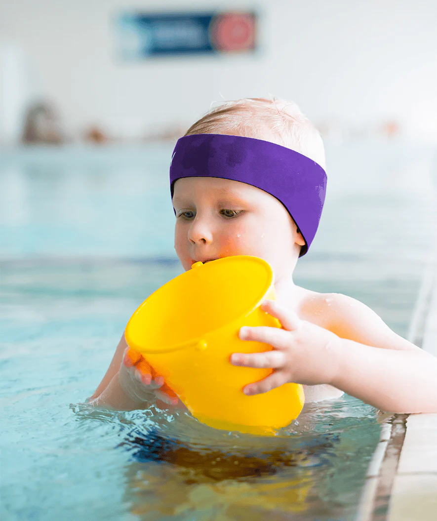 Watery earband for kids - Raider - Purple - Image 2