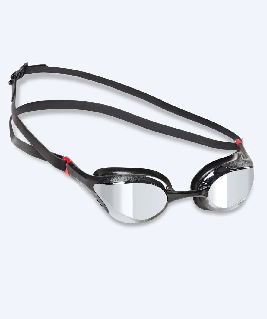 Watery Elite swimming goggles - Murphy Mirror - Black/silver