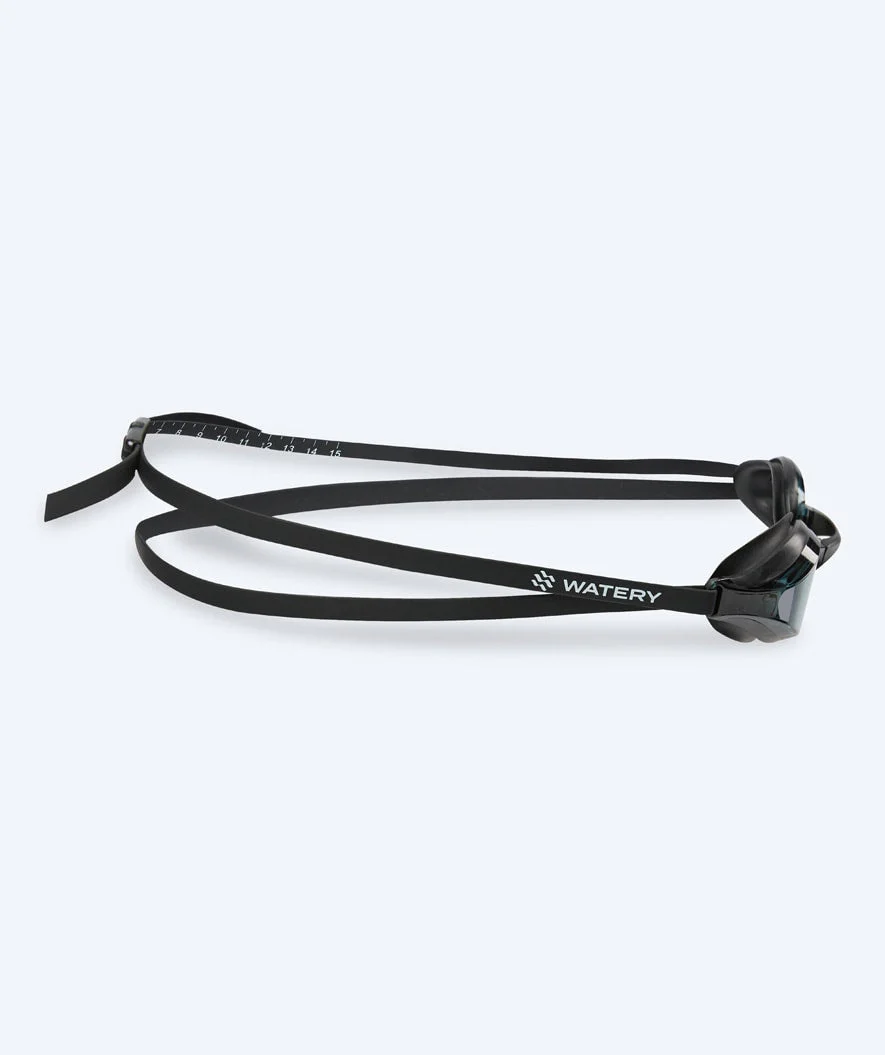 Watery Elite swimming goggles - Poseidon - Black (Smoke lens) - Image 3