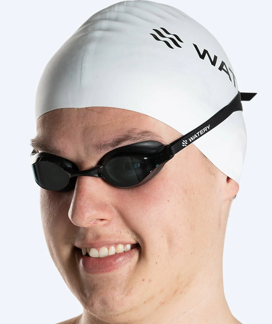 Watery Elite swimming goggles - Poseidon - Black (Smoke lens) - Image 7