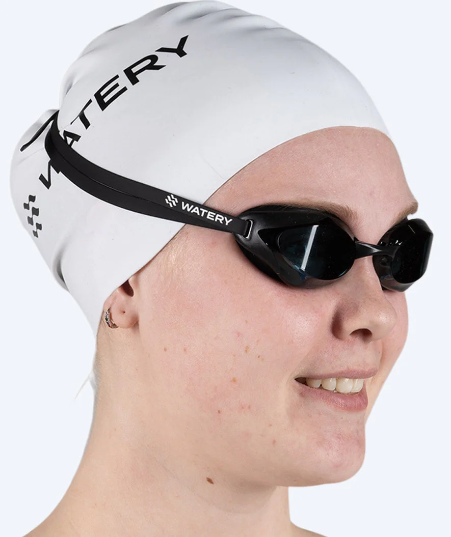 Watery Elite swimming goggles - Poseidon - Black (Smoke lens) - Image 9