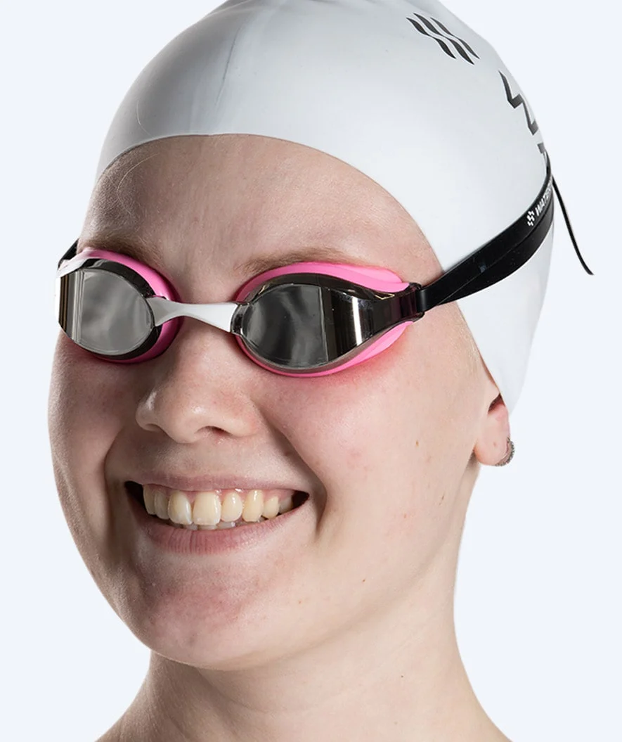Watery Elite swimming goggles - Poseidon Mirror - Pink/silver - Image 7