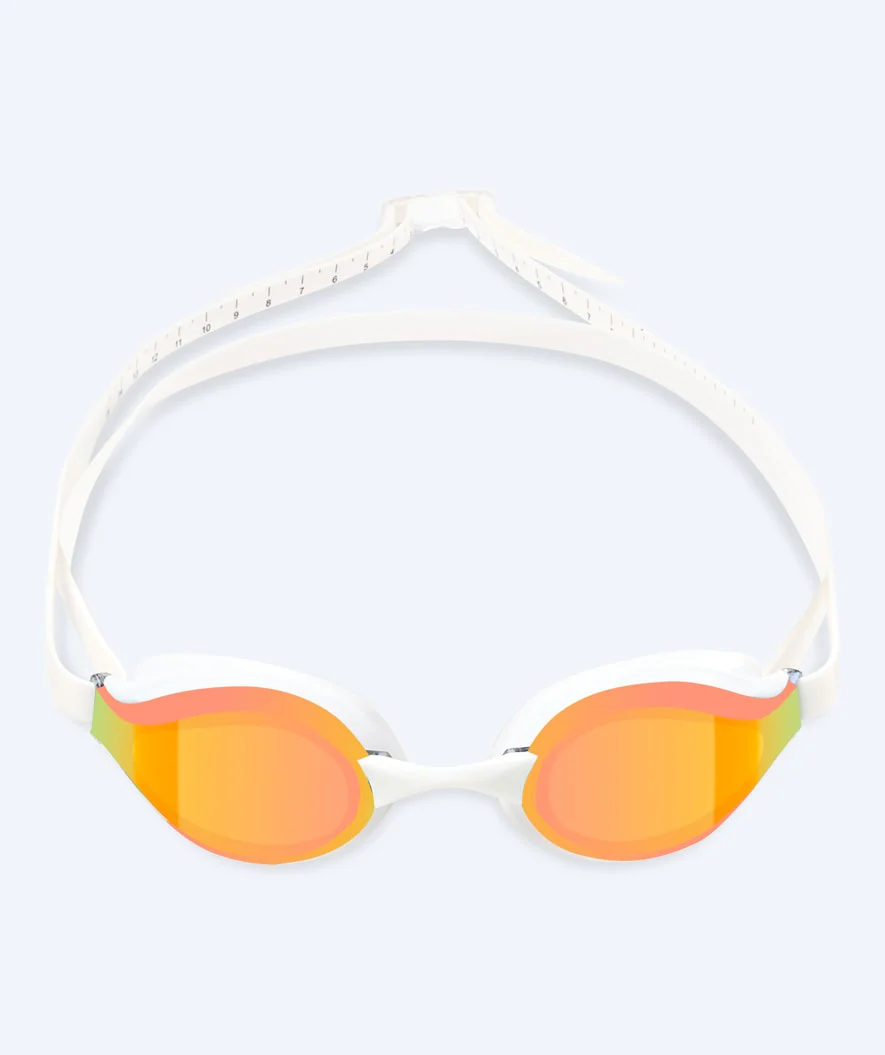 Watery Elite swimming goggles - Poseidon Mirror - White/gold - Image 2