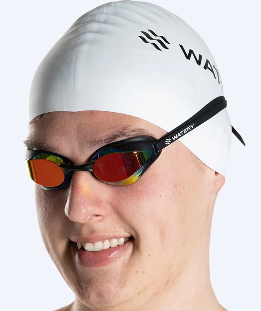 Watery Elite swimming goggles - Poseidon Ultra Mirror - Black/gold - Image 11