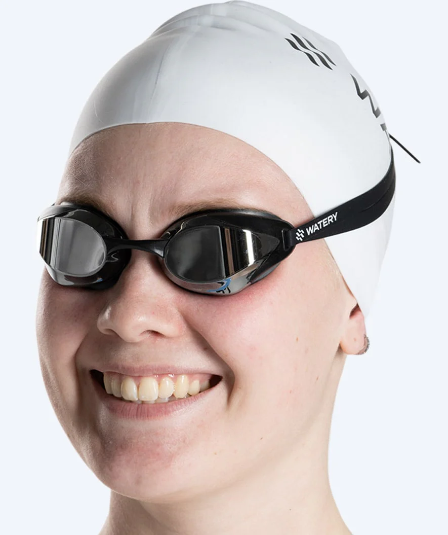 Watery Elite swimming goggles - Poseidon Ultra Mirror - Black/silver - Image 11