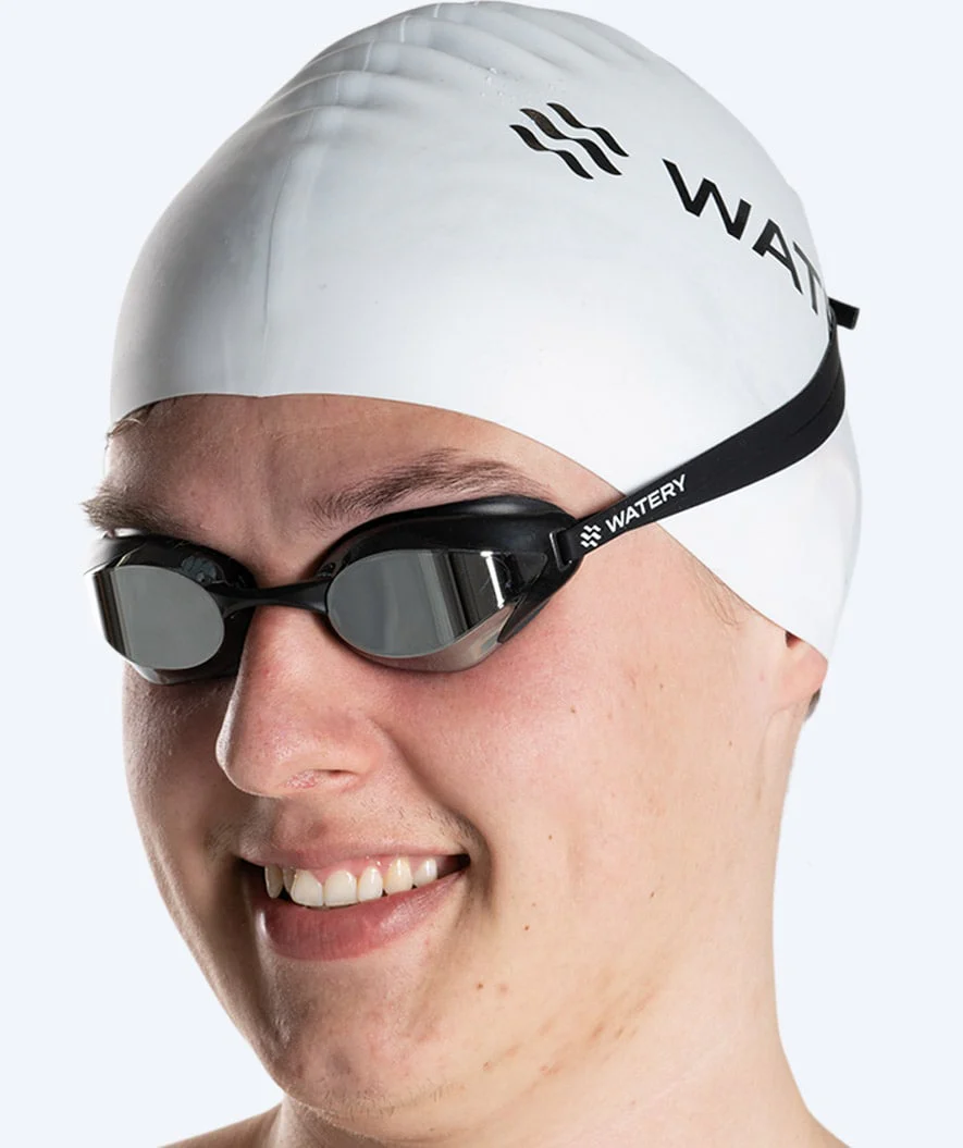 Watery Elite swimming goggles - Poseidon Ultra Mirror - Black/silver - Image 14