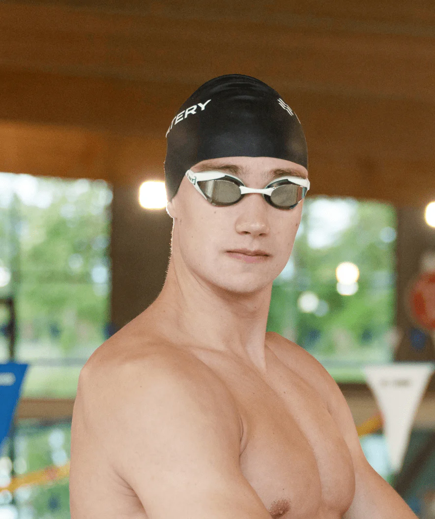Watery Elite swimming goggles - Poseidon Ultra Mirror - White/silver - Image 6