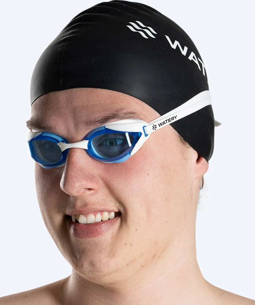 Watery Elite swimming goggles - Poseidon Ultra - White/blue - Image 10