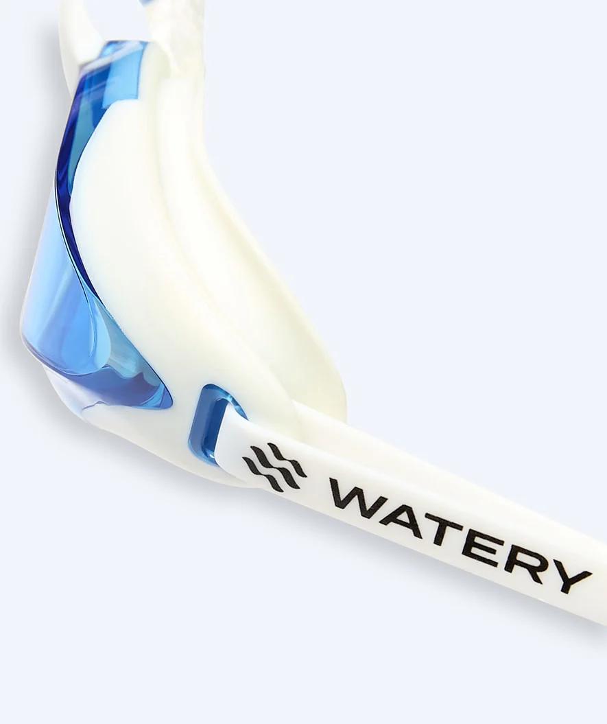 Watery Elite swimming goggles - Poseidon Ultra - White/blue - Image 4