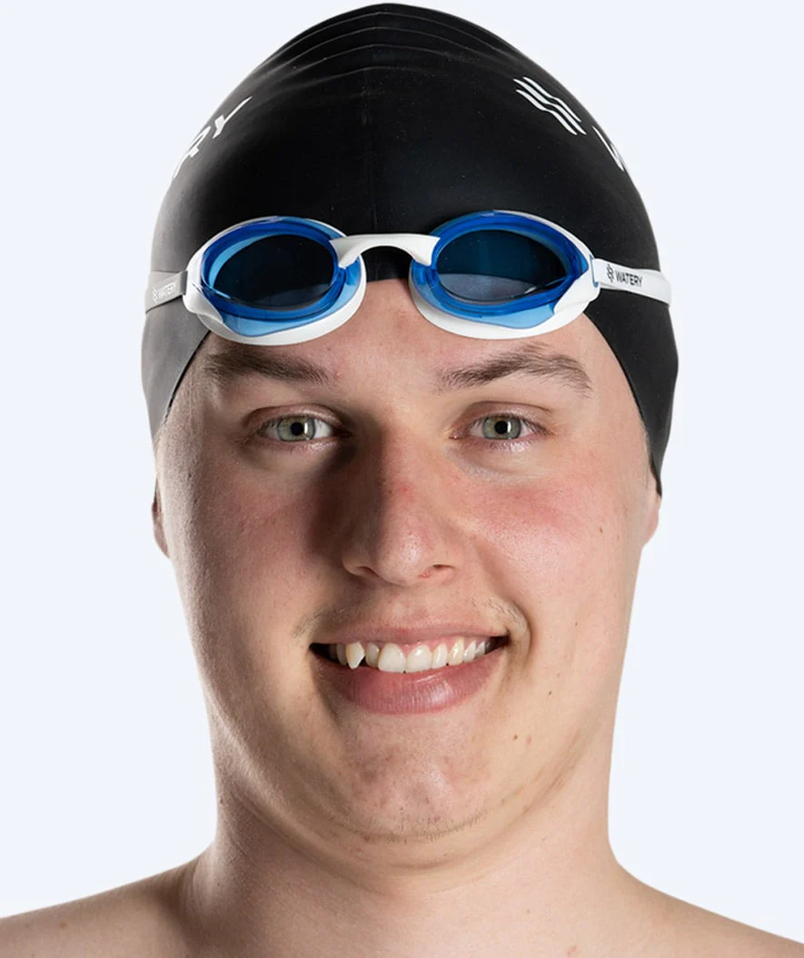 Watery Elite swimming goggles - Poseidon Ultra - White/blue - Image 8