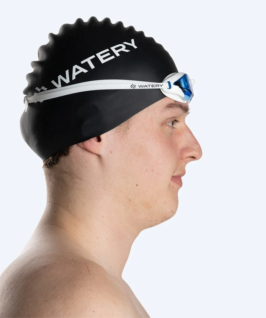 Watery Elite swimming goggles - Poseidon Ultra - White/blue - Image 9