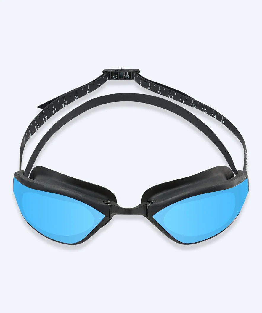 Watery Elite swimming goggles - Storm Racer Mirror - Black/blue - Image 2