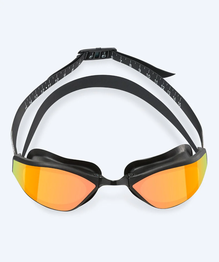 Watery Elite swimming goggles - Storm Racer Mirror - Black/gold - Image 2