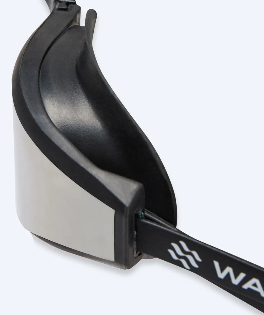 Watery Elite swimming goggles - Storm Racer Mirror - Black/silver - Image 7