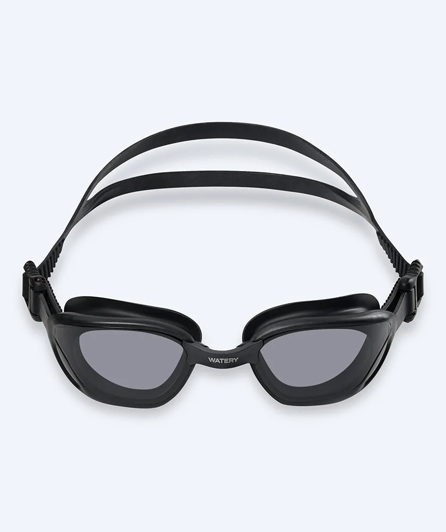 Watery training swimming goggles - Fraser - Black (Smoke lens) - Image 2