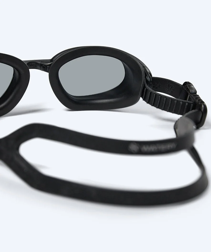 Watery training swimming goggles - Fraser - Black (Smoke lens) - Image 6