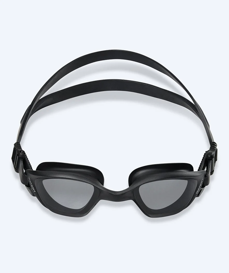 Watery training swimming goggles - Saunton - Black (Smoke lens) - Image 2