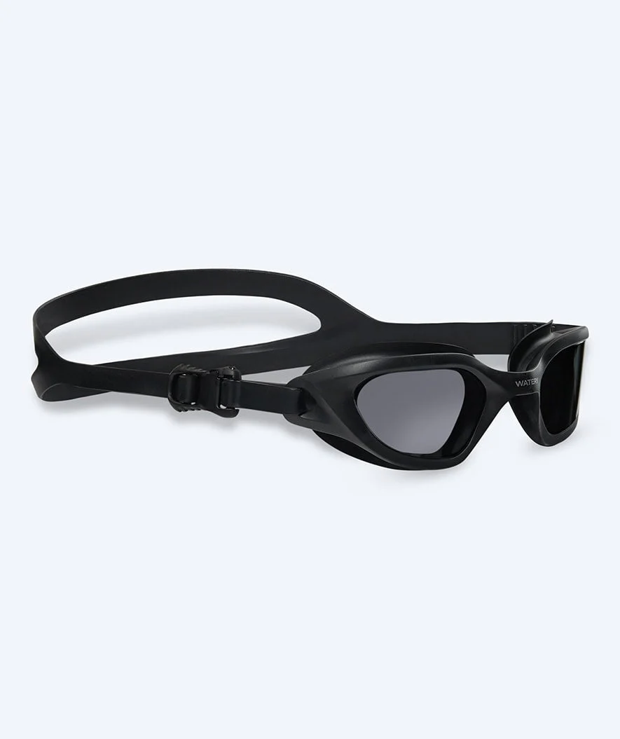 Watery training swimming goggles - Sonar - Black (Smoke lens)