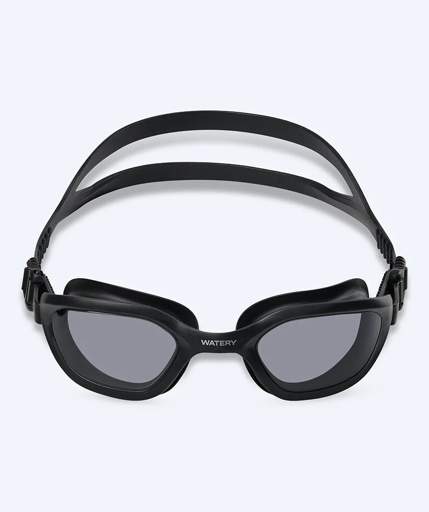 Watery training swimming goggles - Sonar - Black (Smoke lens) - Image 2