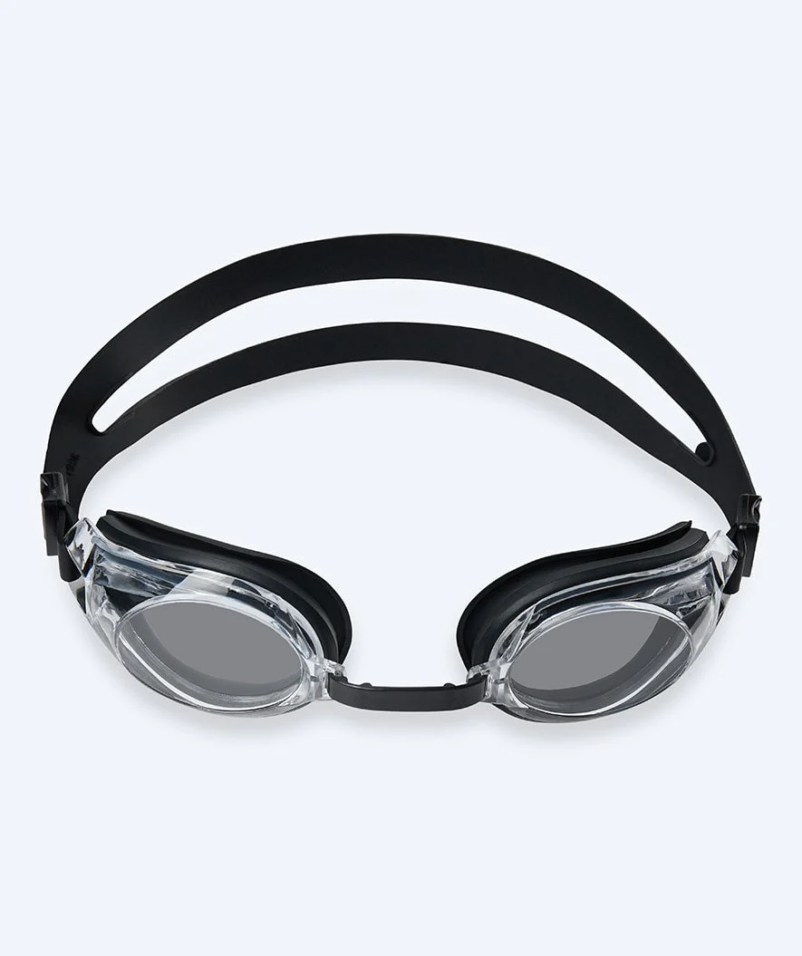 Watery farsighted swimming goggles with prescription for adults - (+2.0) – (+4.5) - Ridley - Black - Image 2