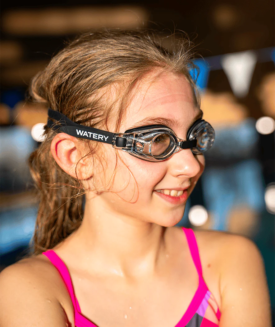 Watery farsighted swimming goggles with prescription for kids - (+2.0) – (+4.0) - Baffin - Black - Image 6