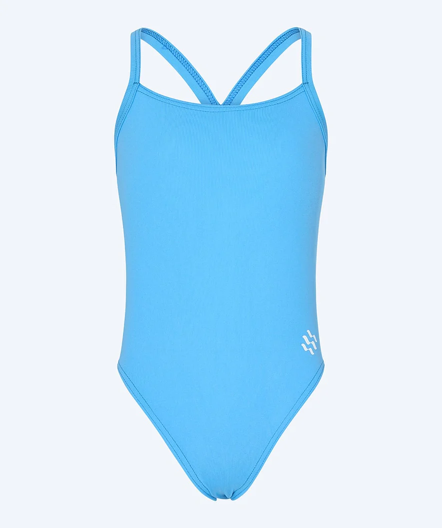 Watery swimsuit for girls - Freestyler Solid - Electric Blue - Image 2