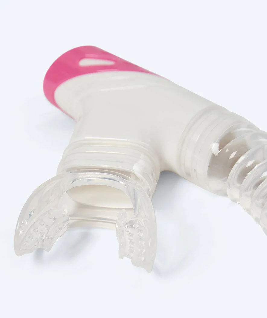 Watery full-dry snorkel for kids - Triton 2.0 - Pink - Image 3