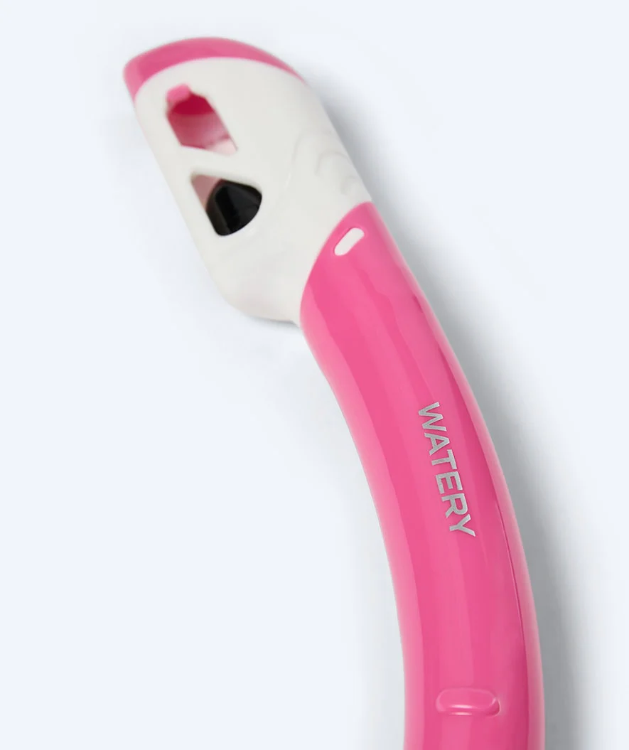 Watery full-dry snorkel for kids - Triton 2.0 - Pink - Image 5